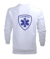 112 ACİL SAĞLIK PARAMEDIC PARAMEDİK AMBULANS Beyaz Erkek Sweatshirt - Thumbnail