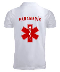 112 ACİL SAĞLIK PARAMEDIC PARAMEDİK KIRMIZI AMBULANS Erkek Kısa Kol Polo Yaka