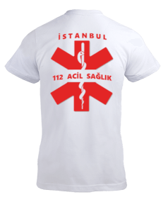 112 ACİL SAĞLIK PERSONELİ İSTANBUL GÖREV YERİ Erkek Tişört