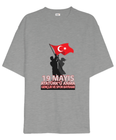 19 MAYIS ATATÜRKÜ ANMA GENÇLİK VE SPOR BAYRAMI Oversize Unisex Tişört