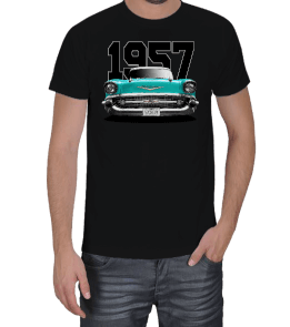 1957 Chevrolet Belair Erkek Tişört