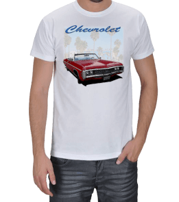 1969 Chevrolet Kırmızı Convertible Erkek Tişört