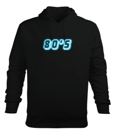 1980ler 80s retro baskılı sweatshirt Erkek Kapüşonlu Hoodie Sweatshirt