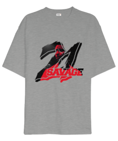 21 Savage Grey Oversize Unisex Tişört