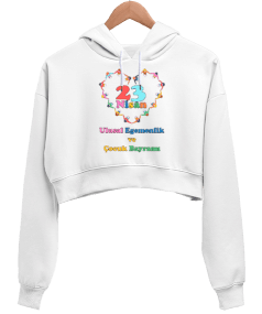 23 Nisan hoodie Kadın Crop Hoodie Kapüşonlu Sweatshirt