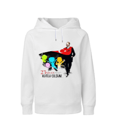 23 Nisan Ulusal Egemenlik ve Çocuk Bayramı Baskılı Çocuk Unisex Hoodie Kapüşonlu