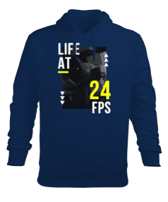 24 Fps Life Erkek Kapüşonlu Hoodie Sweatshirt