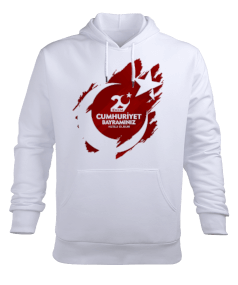 29 Ekim Cumhuriyet Bayramı Baskılı Erkek Kapüşonlu Hoodie Sweatshirt