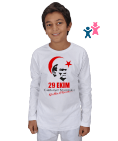 29 Ekim Cumhuriyet Bayramı Çocuk Unisex Uzunkollu