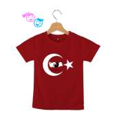 29 Ekim Cumhuriyet Bayramı ve Atatürk W 2 C Kırmızı Çocuk Unisex - Thumbnail