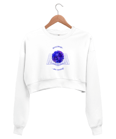 3d Modern Kadın Crop Sweatshirt