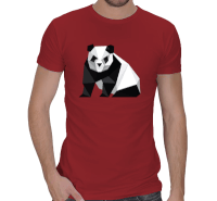 3D panda Erkek Regular Kesim Tişört