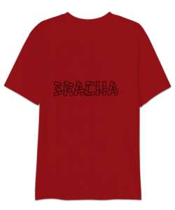 3Racha, skz Kırmızı Oversize Unisex Tişört