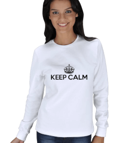 505124 KEEP CALM KADIN SWEATSHIRT