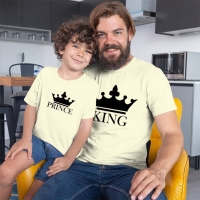 King ve Prince Baba Erkek Çocuk Tişört Kombini - 2