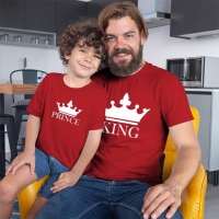 King ve Prince Baba Erkek Çocuk Tişört Kombini - 3