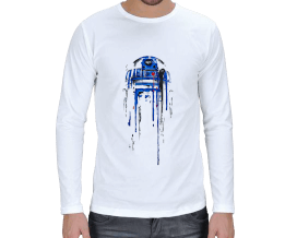 a blue hope r2d2 Erkek Uzun Kol