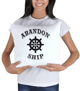 Abandon Ship Kare Yastık