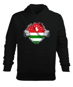 Abhazya Bayrağı.Abhazya logosu. Erkek Kapüşonlu Hoodie Sweatshirt