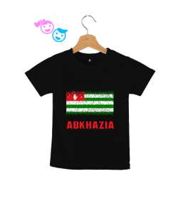 Abhazya,Abhazya Bayrağı,abkhazia,abkhazia flag. Siyah Çocuk Unisex