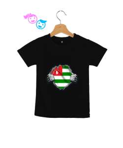 Abhazya,Abhazya Bayrağı,abkhazia,abkhazia flag. Siyah Çocuk Unisex