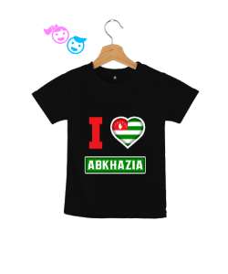 Abhazya,Abhazya Bayrağı,abkhazia,abkhazia flag. Siyah Çocuk Unisex