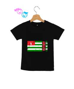 Abhazya,Abhazya Bayrağı,abkhazia,abkhazia flag. Siyah Çocuk Unisex