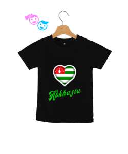 Abhazya,Abhazya Bayrağı,abkhazia,abkhazia flag. Siyah Çocuk Unisex