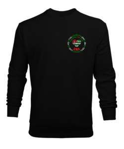 Abhazya,Abhazya Bayrağı,abkhazia,abkhazia flag. Siyah Erkek Sweatshirt