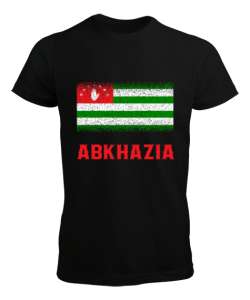 Abhazya,Abhazya Bayrağı,abkhazia,abkhazia flag. Siyah Erkek Tişört