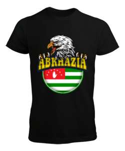 Abhazya,Abhazya Bayrağı,abkhazia,abkhazia flag. Siyah Erkek Tişört