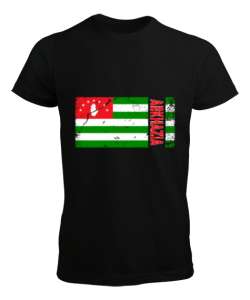 Abhazya,Abhazya Bayrağı,abkhazia,abkhazia flag. Siyah Erkek Tişört