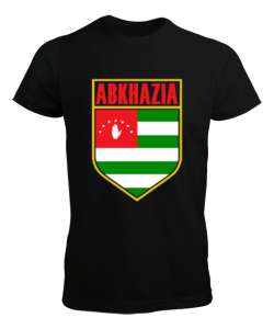 Abhazya,Abhazya Bayrağı,abkhazia,abkhazia flag. Siyah Erkek Tişört