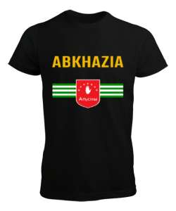 Abhazya,Abhazya Bayrağı,abkhazia,abkhazia flag. Siyah Erkek Tişört