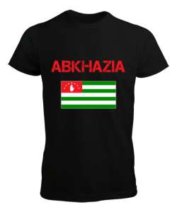 Abhazya,Abhazya Bayrağı,abkhazia,abkhazia flag. Siyah Erkek Tişört