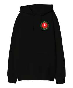 Abhazya,Abhazya Bayrağı,abkhazia,abkhazia flag. Siyah Oversize Unisex Kapüşonlu Sweatshirt