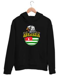 Abhazya,Abhazya Bayrağı,abkhazia,abkhazia flag. Siyah Unisex Kapşonlu Sweatshirt