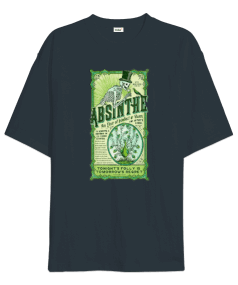 Absinthe Baskılı Oversize Unisex Tişört