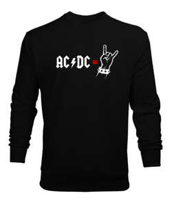 AC DC Rock Blu V3 Siyah Erkek Sweatshirt