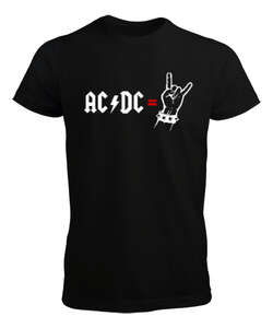 AC DC Rock Blu V3 Siyah Erkek Tişört