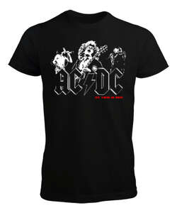 AC DC Rock Blu V4 Siyah Erkek Tişört