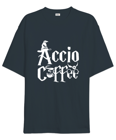 Tisho - Accio Coffee Füme Oversize Unisex Tişört