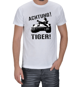 Achtung Tiger Erkek Tişört