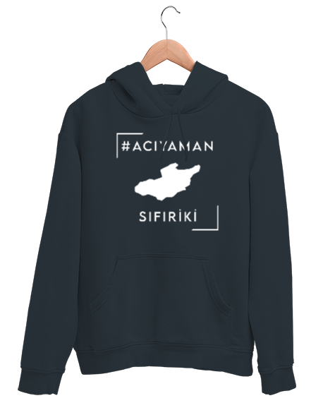 Tisho - Acıyaman Adıyaman Füme Unisex Kapşonlu Sweatshirt