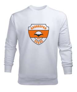 ADANA SPOR HOLİGAN BASKILI Beyaz Erkek Sweatshirt