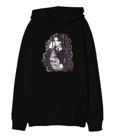 Addams family wednesday Oversize Unisex Kapüşonlu Sweatshirt