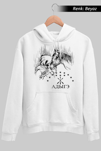 Adige Çerkes Atları Unisex Kapüşonlu Sweatshirt