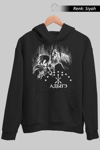 Adige Çerkes Atları Unisex Kapüşonlu Sweatshirt