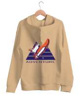 ADVENTURE Camel Unisex Kapşonlu Sweatshirt - Thumbnail