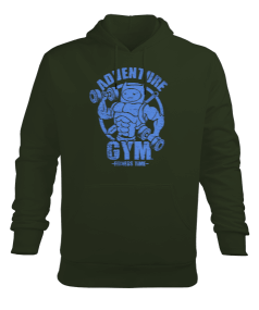 Adventure GYM Vücut Geliştirme Bodybuilding Fitness Tasarım Erkek Kapüşonlu Hoodie Sweatshirt